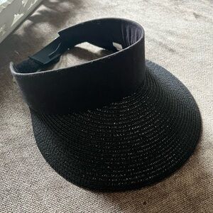 Black Visor Beach Hat